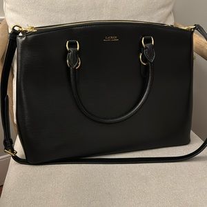 Ralph Lauren leather black tote